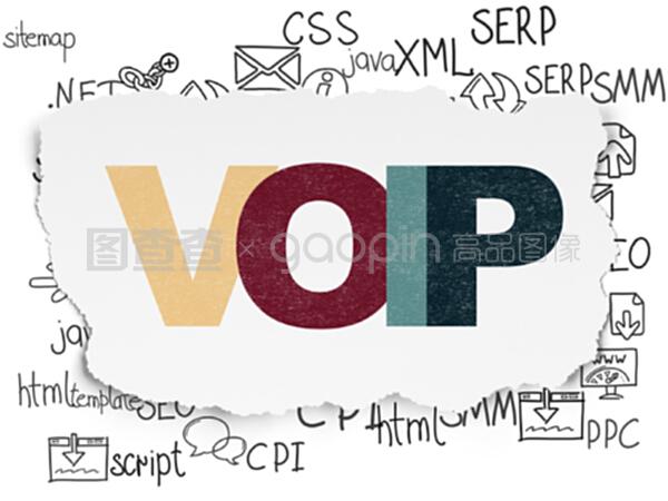 網頁開發概念在破損的紙張背景上發聲